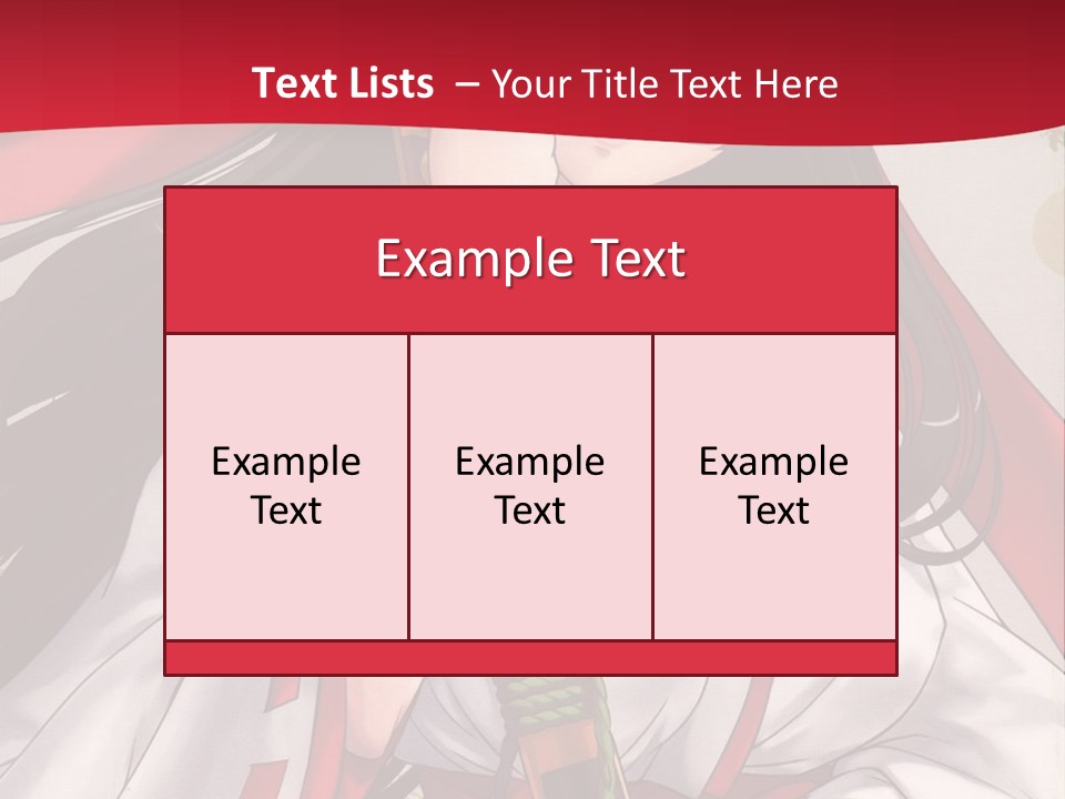 A Woman In A Red And White Dress Holding A Microphone PowerPoint Template