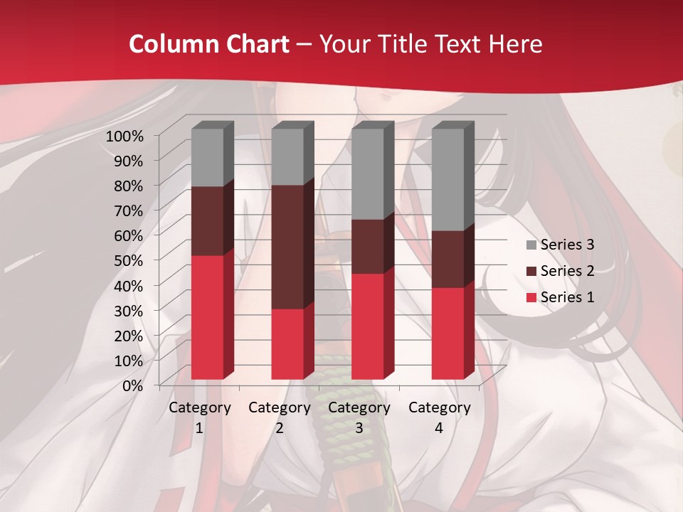 A Woman In A Red And White Dress Holding A Microphone PowerPoint Template