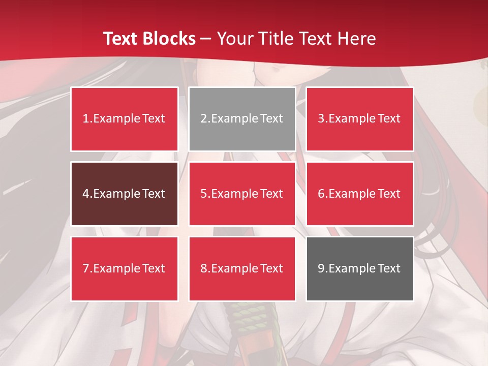 A Woman In A Red And White Dress Holding A Microphone PowerPoint Template