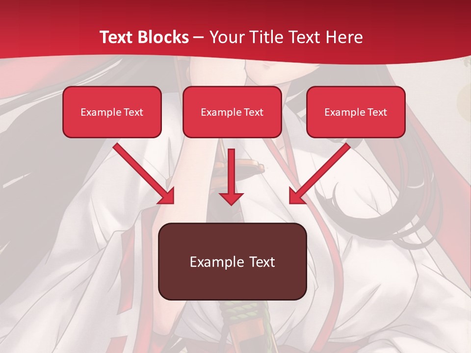 A Woman In A Red And White Dress Holding A Microphone PowerPoint Template