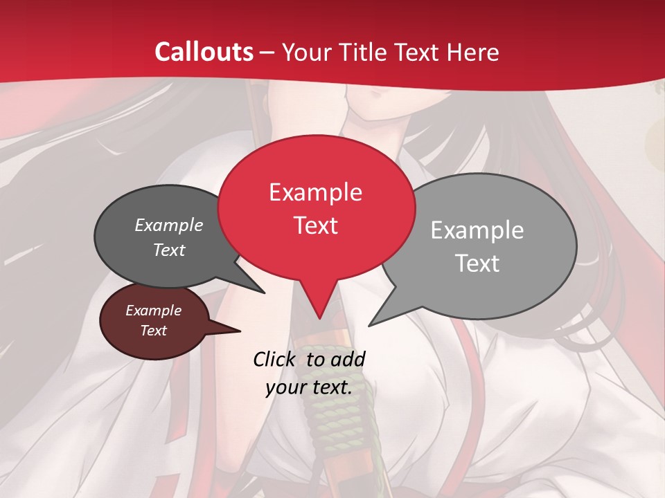 A Woman In A Red And White Dress Holding A Microphone PowerPoint Template