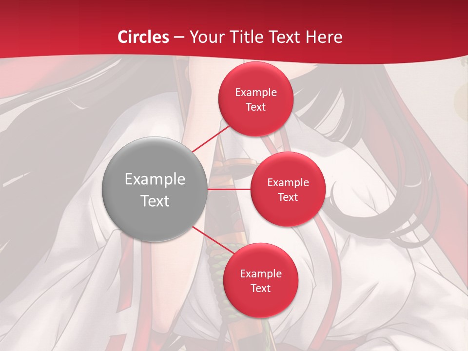 A Woman In A Red And White Dress Holding A Microphone PowerPoint Template