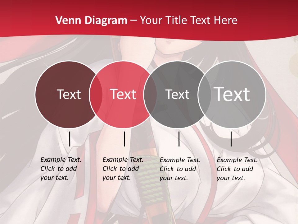 A Woman In A Red And White Dress Holding A Microphone PowerPoint Template