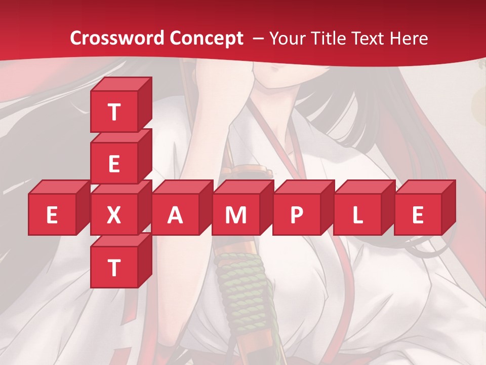 A Woman In A Red And White Dress Holding A Microphone PowerPoint Template