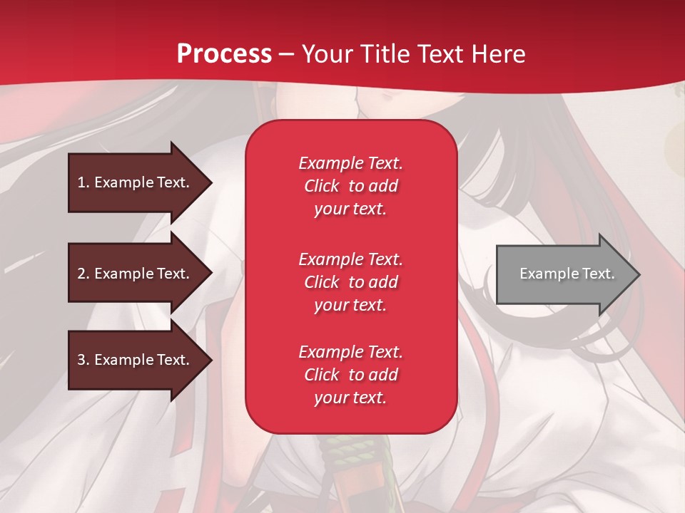 A Woman In A Red And White Dress Holding A Microphone PowerPoint Template