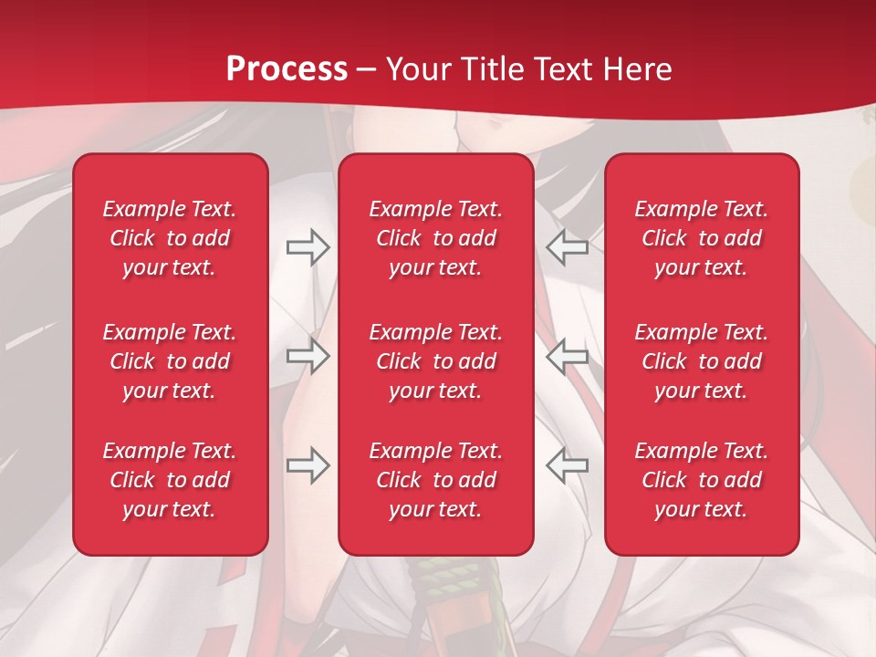 A Woman In A Red And White Dress Holding A Microphone PowerPoint Template