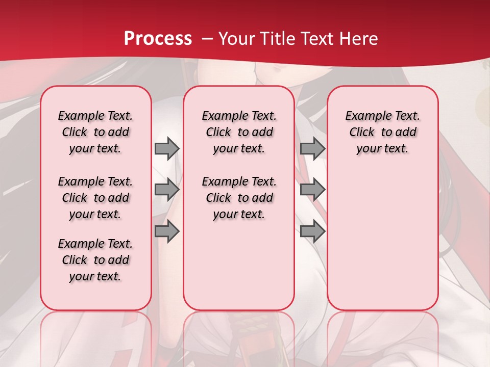 A Woman In A Red And White Dress Holding A Microphone PowerPoint Template