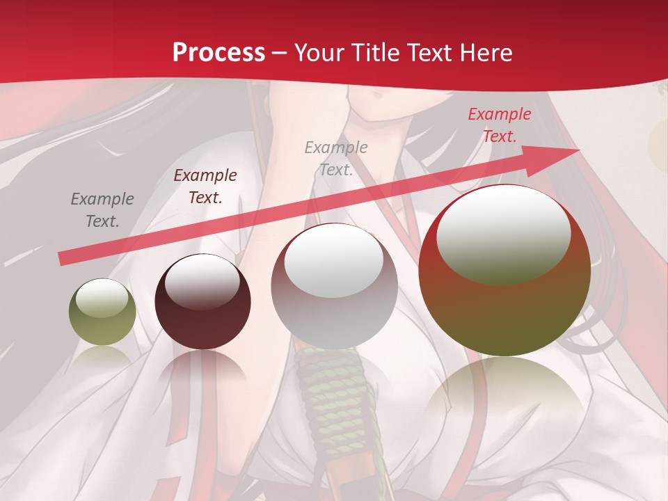 A Woman In A Red And White Dress Holding A Microphone PowerPoint Template