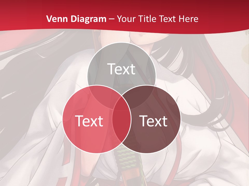 A Woman In A Red And White Dress Holding A Microphone PowerPoint Template