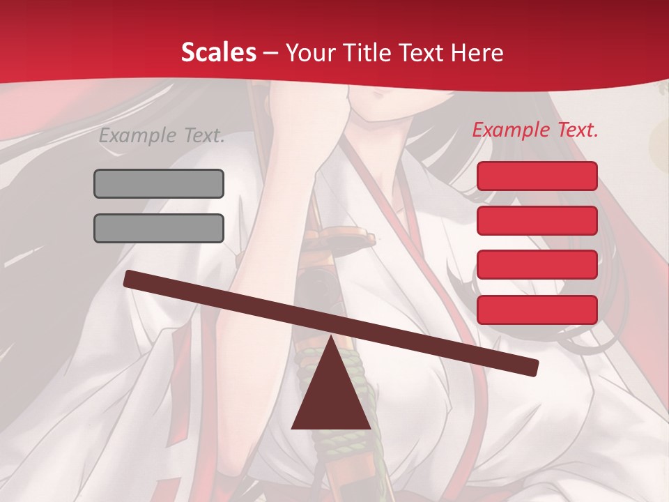 A Woman In A Red And White Dress Holding A Microphone PowerPoint Template