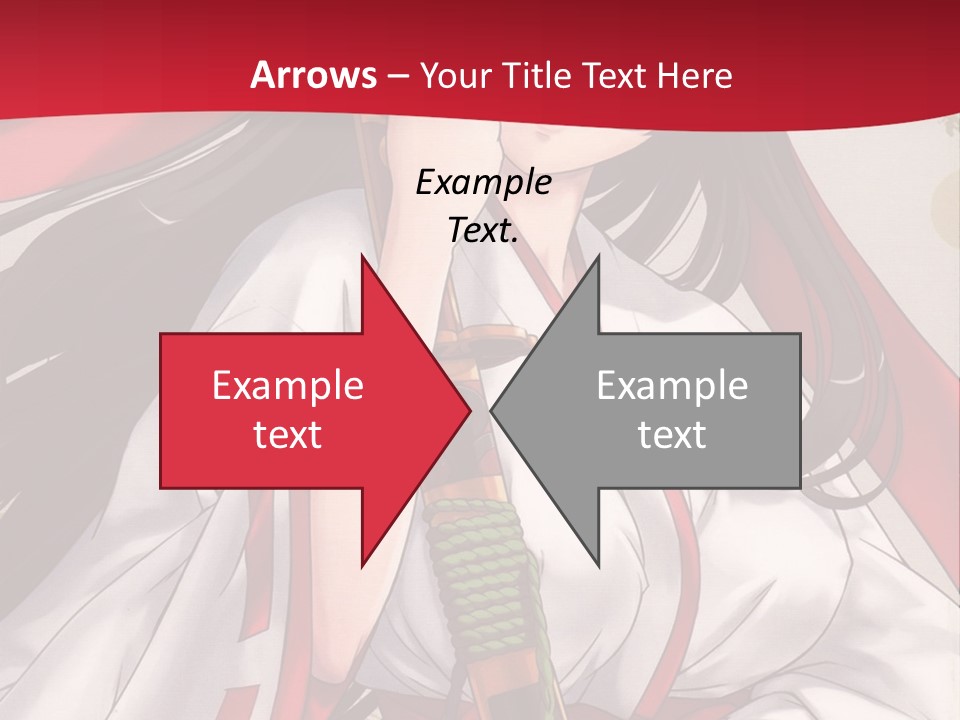 A Woman In A Red And White Dress Holding A Microphone PowerPoint Template