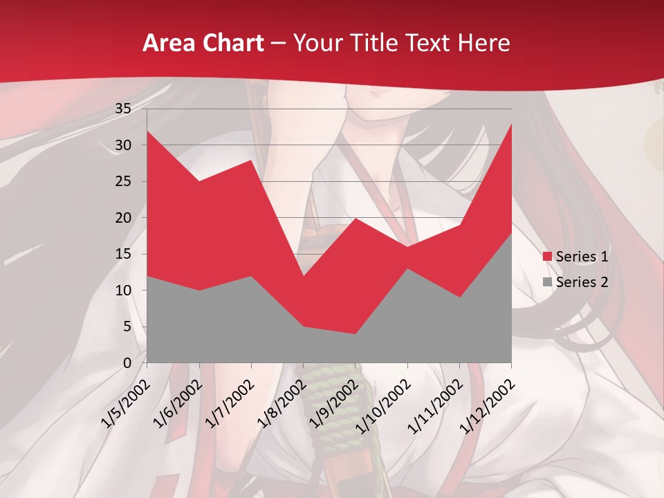 A Woman In A Red And White Dress Holding A Microphone PowerPoint Template