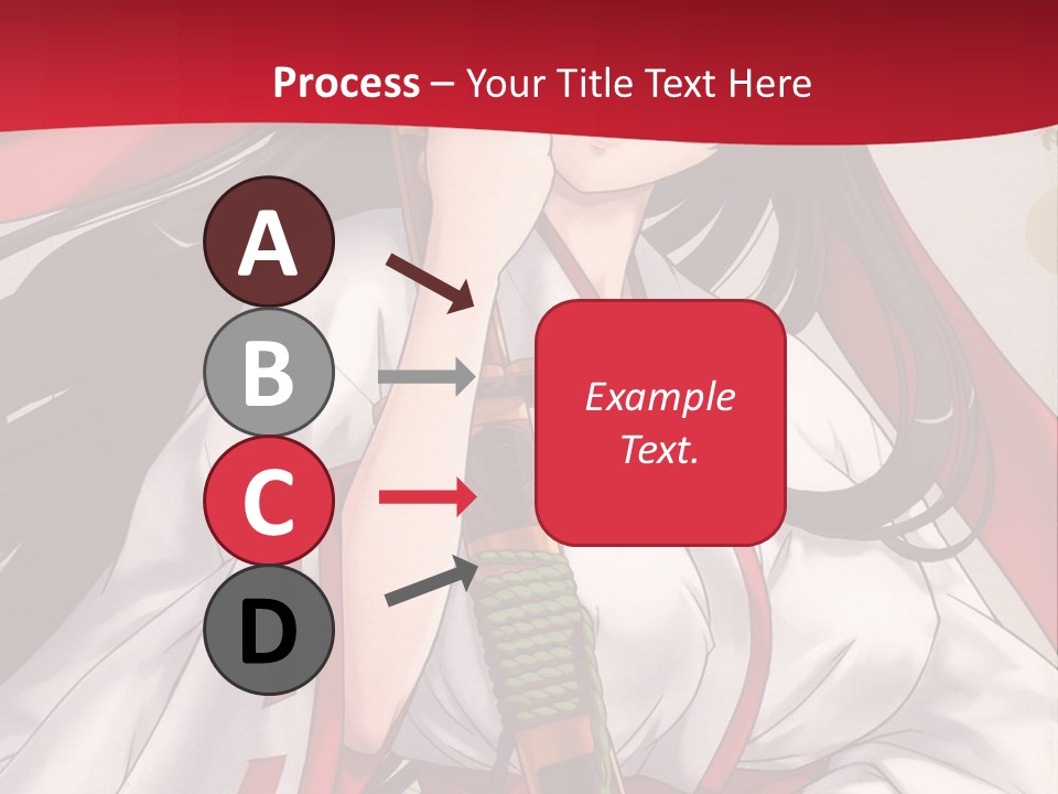A Woman In A Red And White Dress Holding A Microphone PowerPoint Template