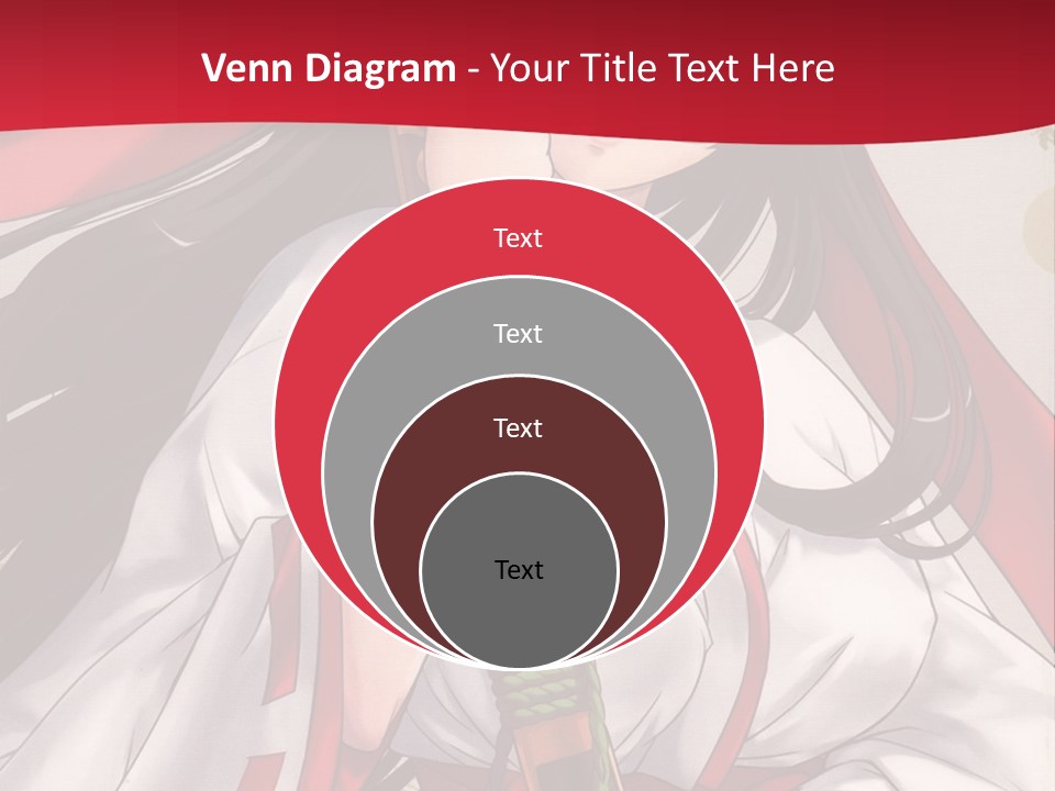 A Woman In A Red And White Dress Holding A Microphone PowerPoint Template