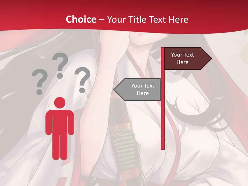 A Woman In A Red And White Dress Holding A Microphone PowerPoint Template