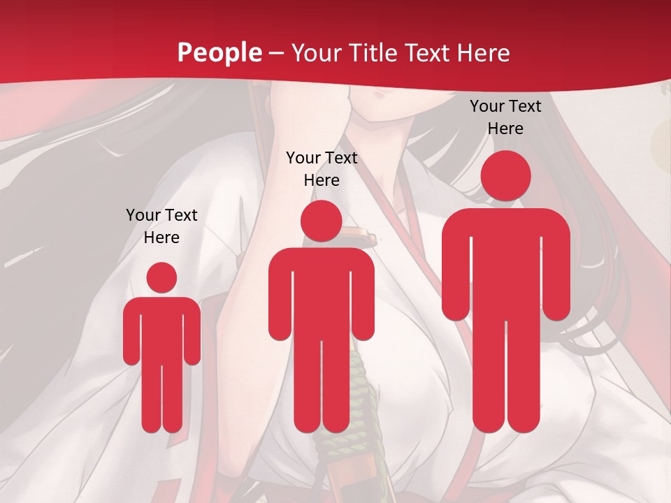 A Woman In A Red And White Dress Holding A Microphone PowerPoint Template