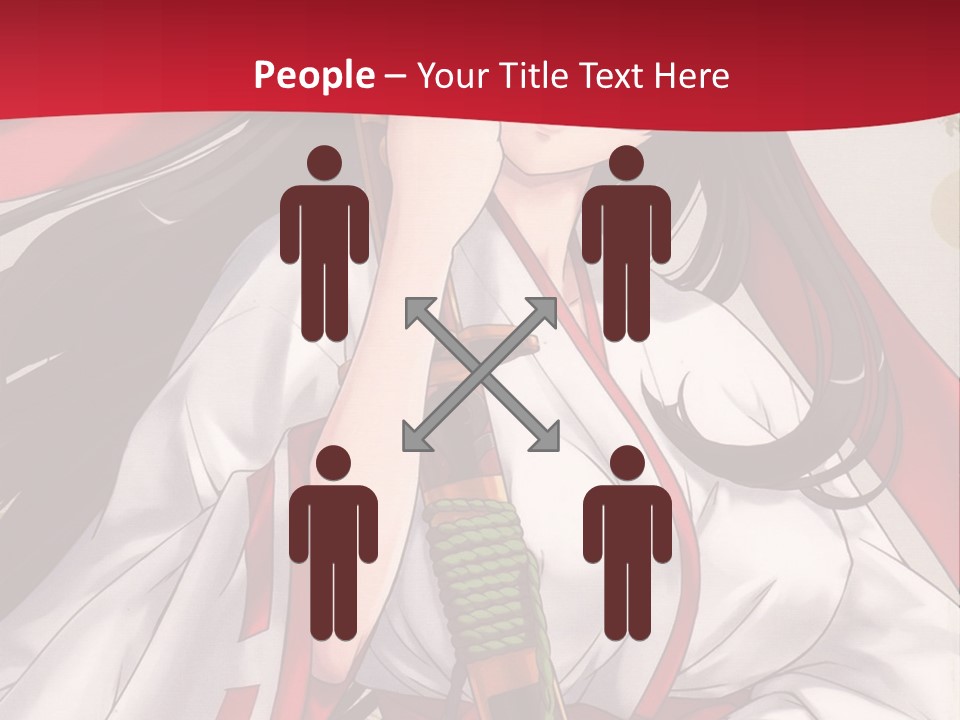 A Woman In A Red And White Dress Holding A Microphone PowerPoint Template