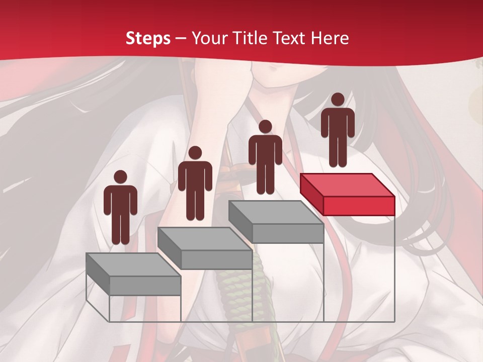 A Woman In A Red And White Dress Holding A Microphone PowerPoint Template