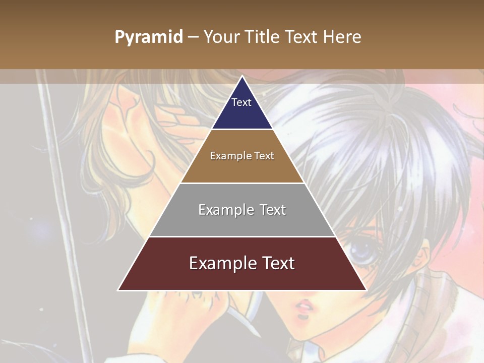 A Couple Of Anime Characters Holding An Umbrella PowerPoint Template