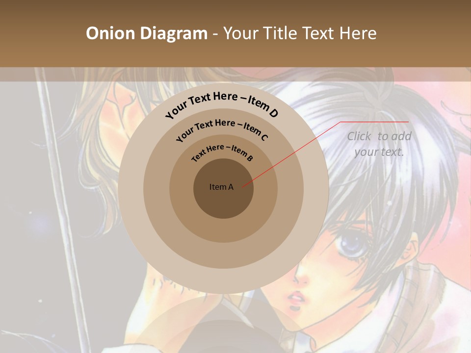 A Couple Of Anime Characters Holding An Umbrella PowerPoint Template