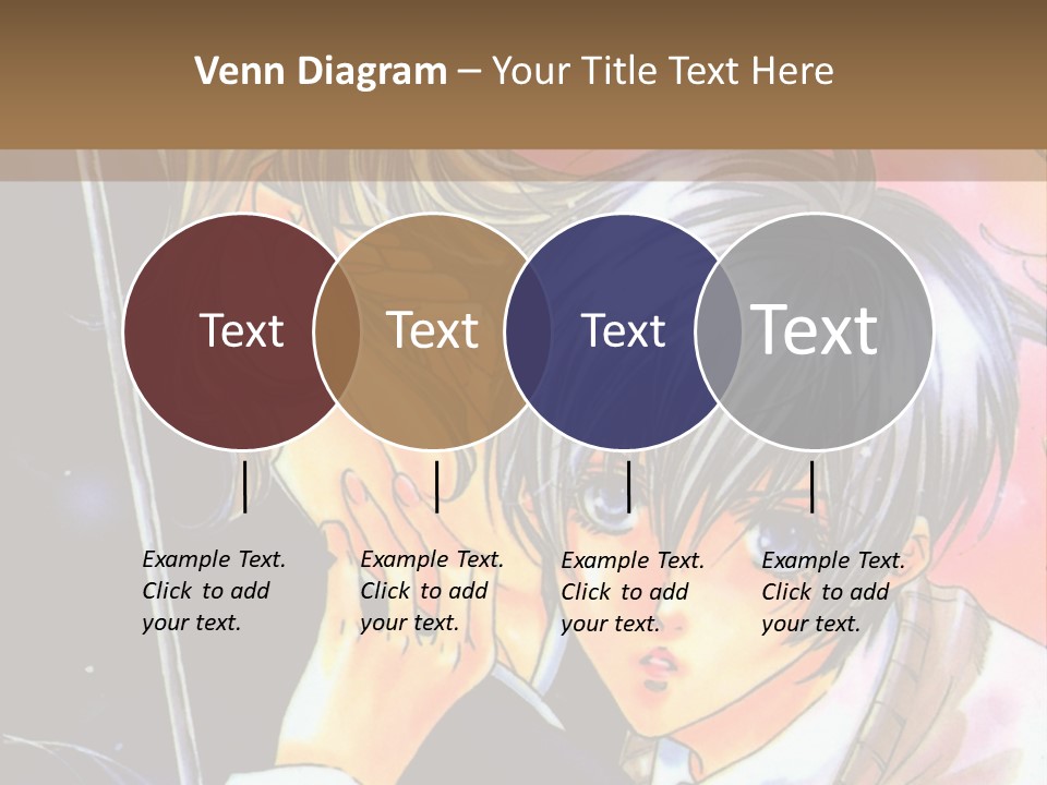 A Couple Of Anime Characters Holding An Umbrella PowerPoint Template