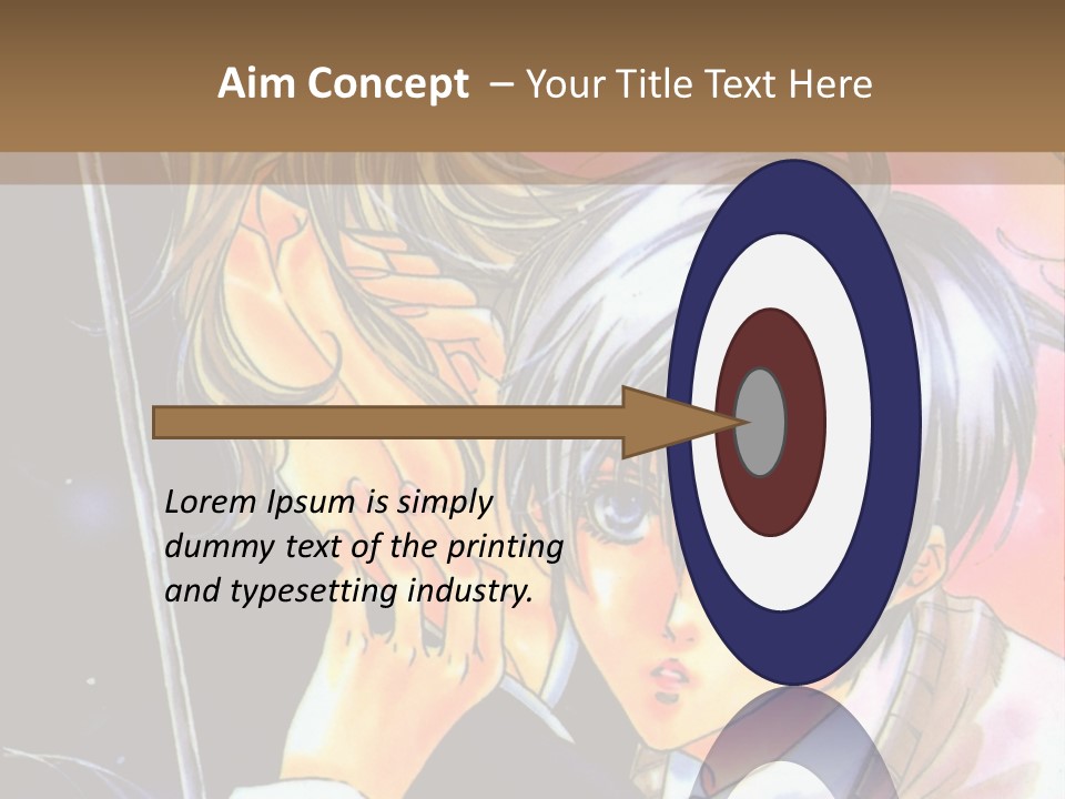 A Couple Of Anime Characters Holding An Umbrella PowerPoint Template