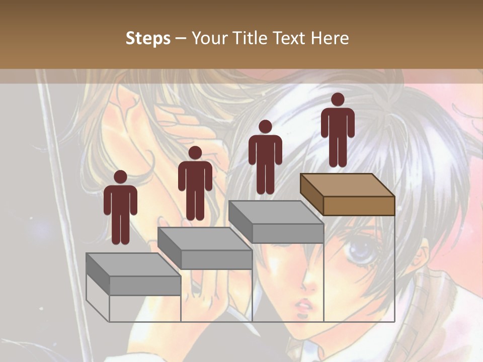 A Couple Of Anime Characters Holding An Umbrella PowerPoint Template