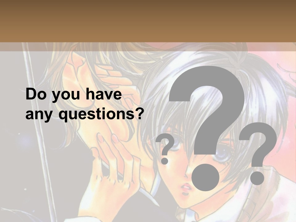 A Couple Of Anime Characters Holding An Umbrella PowerPoint Template