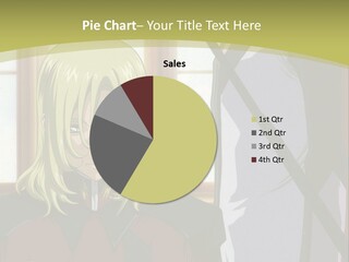 A Couple Of Anime Characters Standing Next To Each Other PowerPoint Template