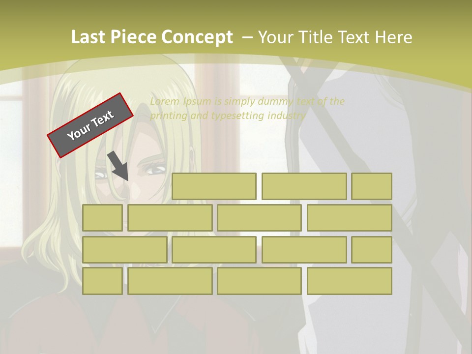 A Couple Of Anime Characters Standing Next To Each Other PowerPoint Template