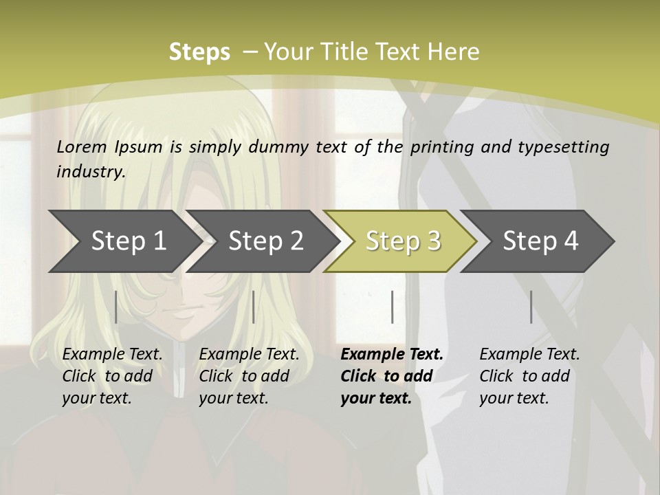 A Couple Of Anime Characters Standing Next To Each Other PowerPoint Template