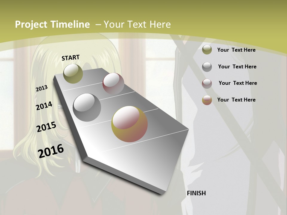 A Couple Of Anime Characters Standing Next To Each Other PowerPoint Template
