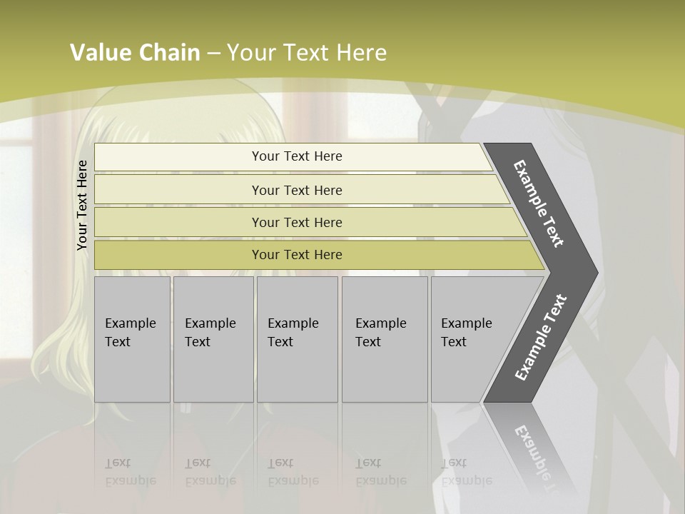A Couple Of Anime Characters Standing Next To Each Other PowerPoint Template