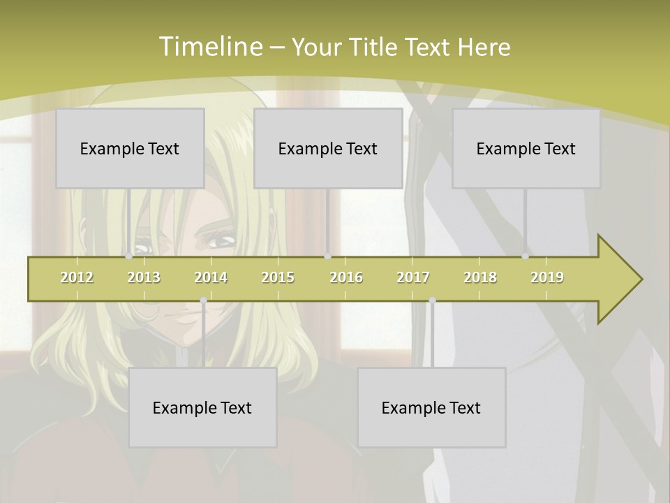 A Couple Of Anime Characters Standing Next To Each Other PowerPoint Template