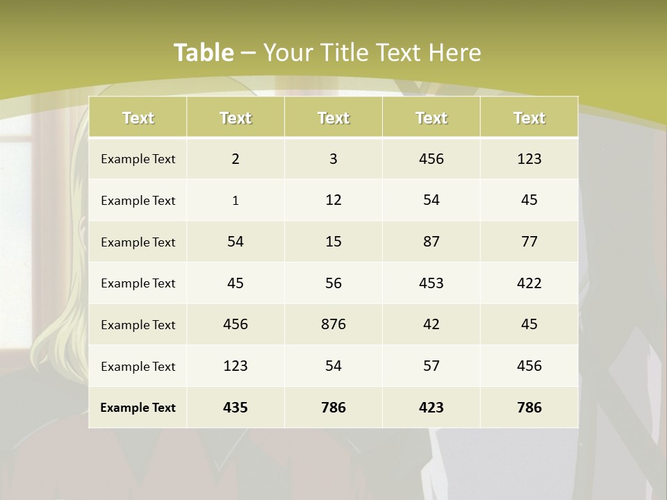 A Couple Of Anime Characters Standing Next To Each Other PowerPoint Template