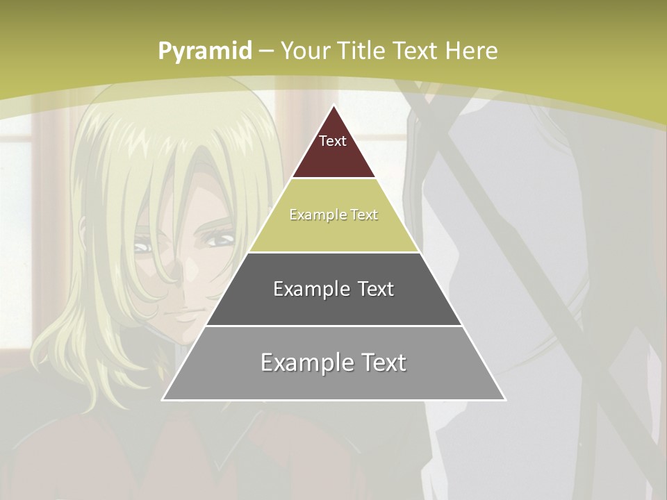A Couple Of Anime Characters Standing Next To Each Other PowerPoint Template