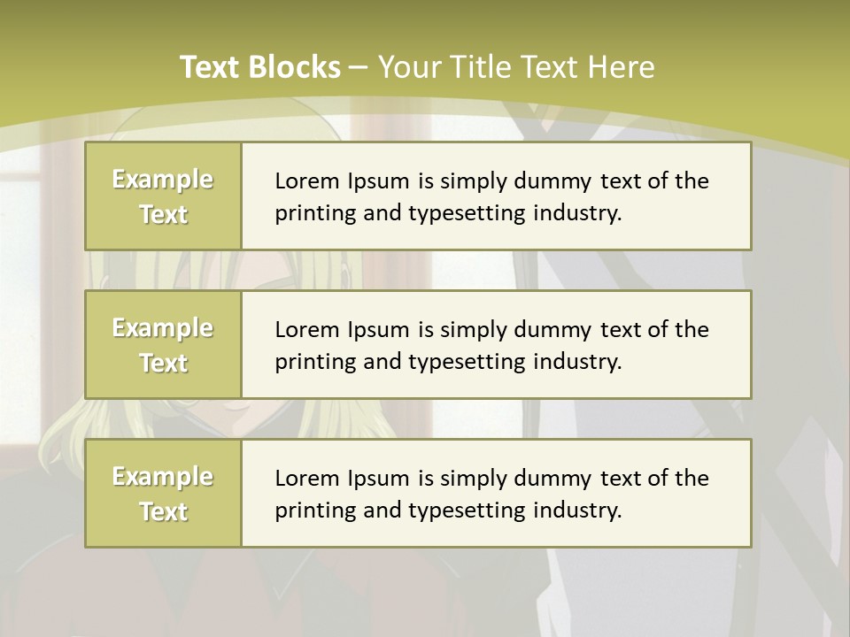 A Couple Of Anime Characters Standing Next To Each Other PowerPoint Template