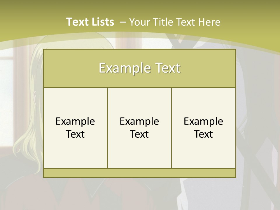 A Couple Of Anime Characters Standing Next To Each Other PowerPoint Template