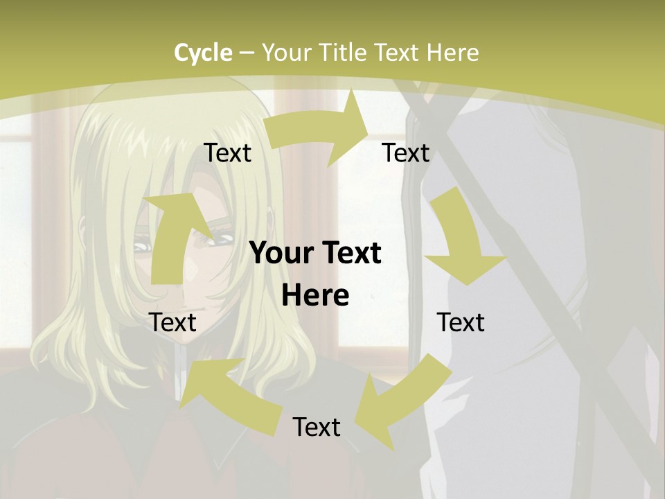 A Couple Of Anime Characters Standing Next To Each Other PowerPoint Template