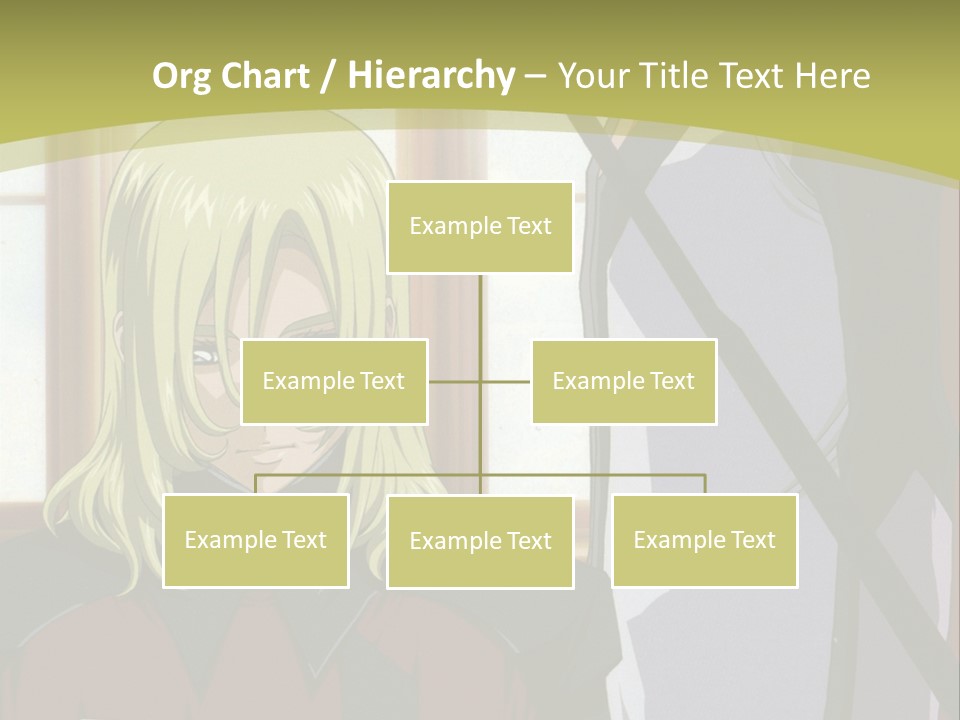 A Couple Of Anime Characters Standing Next To Each Other PowerPoint Template
