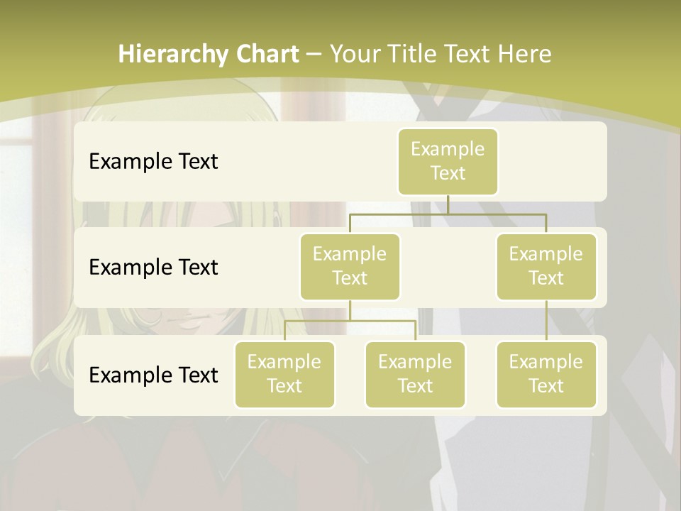 A Couple Of Anime Characters Standing Next To Each Other PowerPoint Template