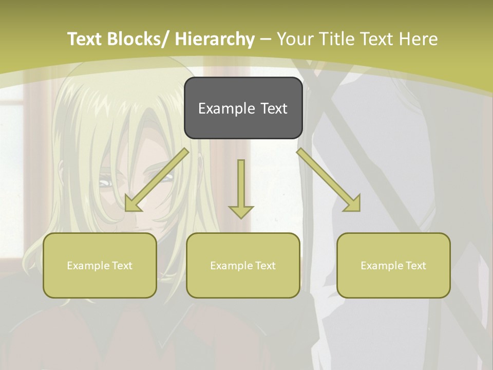 A Couple Of Anime Characters Standing Next To Each Other PowerPoint Template