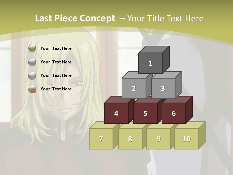 A Couple Of Anime Characters Standing Next To Each Other PowerPoint Template