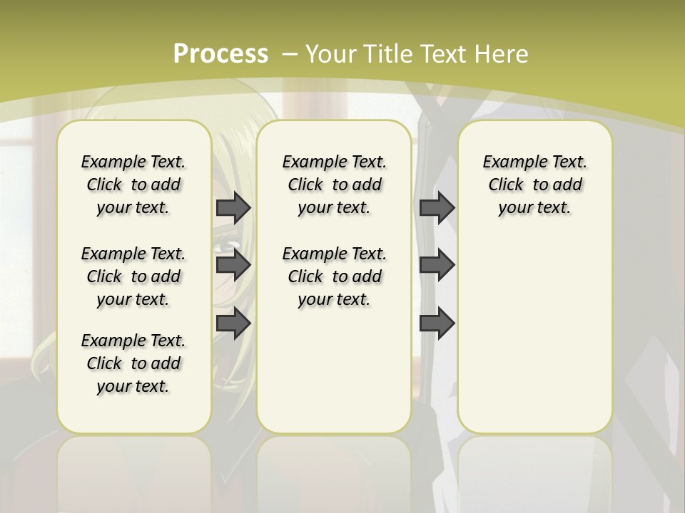 A Couple Of Anime Characters Standing Next To Each Other PowerPoint Template