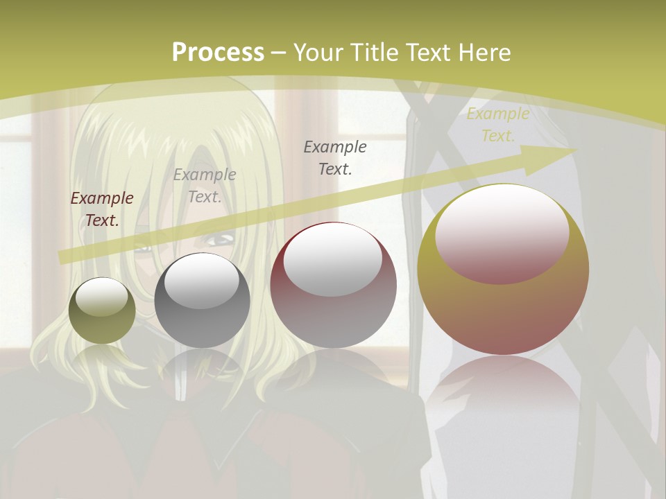 A Couple Of Anime Characters Standing Next To Each Other PowerPoint Template