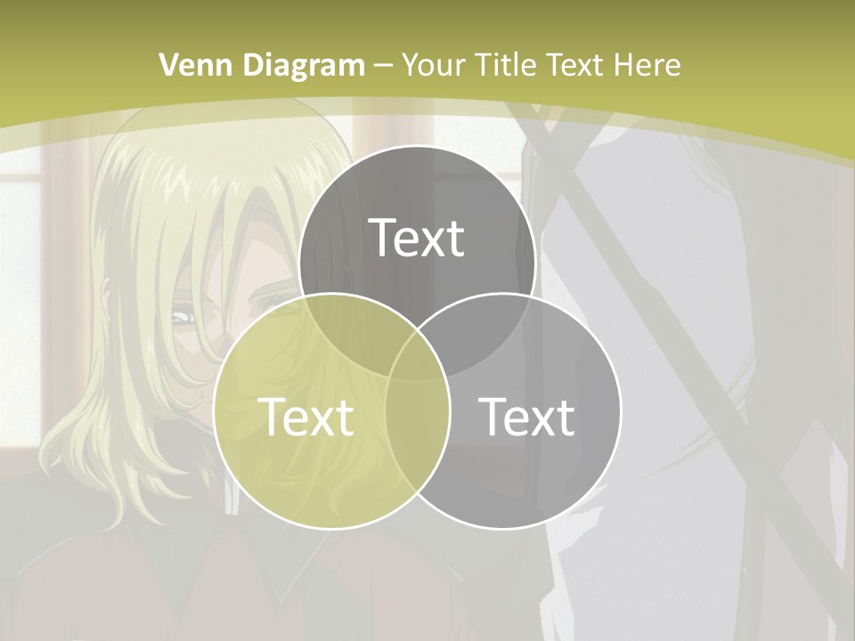 A Couple Of Anime Characters Standing Next To Each Other PowerPoint Template