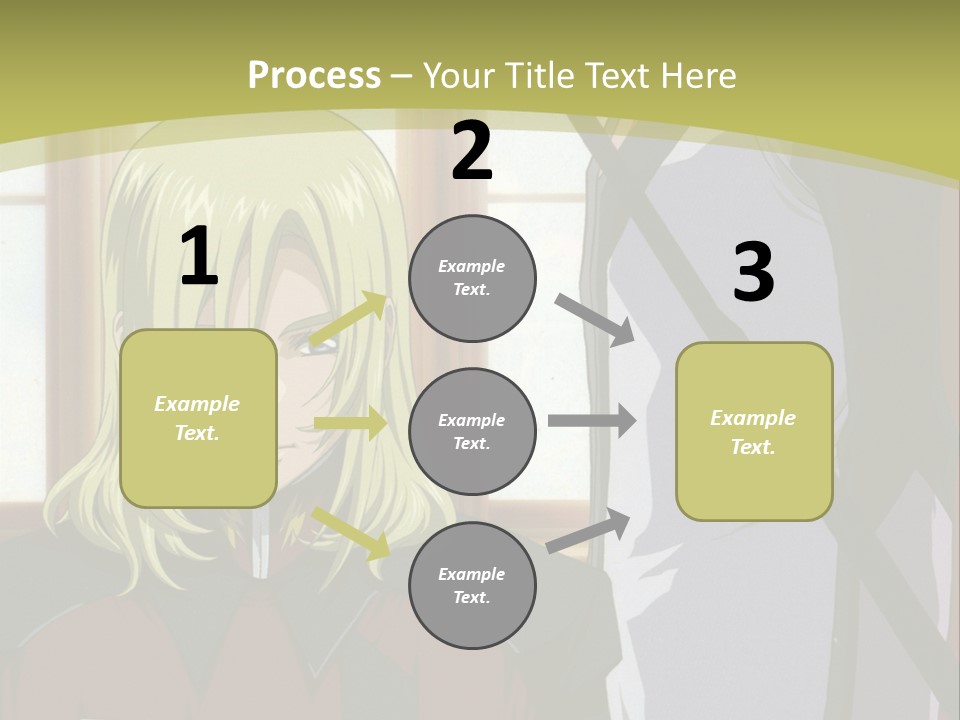 A Couple Of Anime Characters Standing Next To Each Other PowerPoint Template