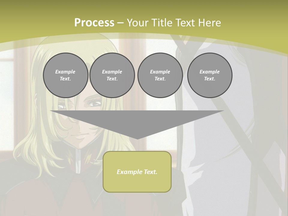 A Couple Of Anime Characters Standing Next To Each Other PowerPoint Template