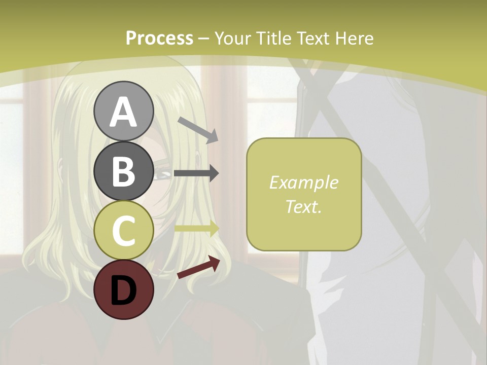 A Couple Of Anime Characters Standing Next To Each Other PowerPoint Template