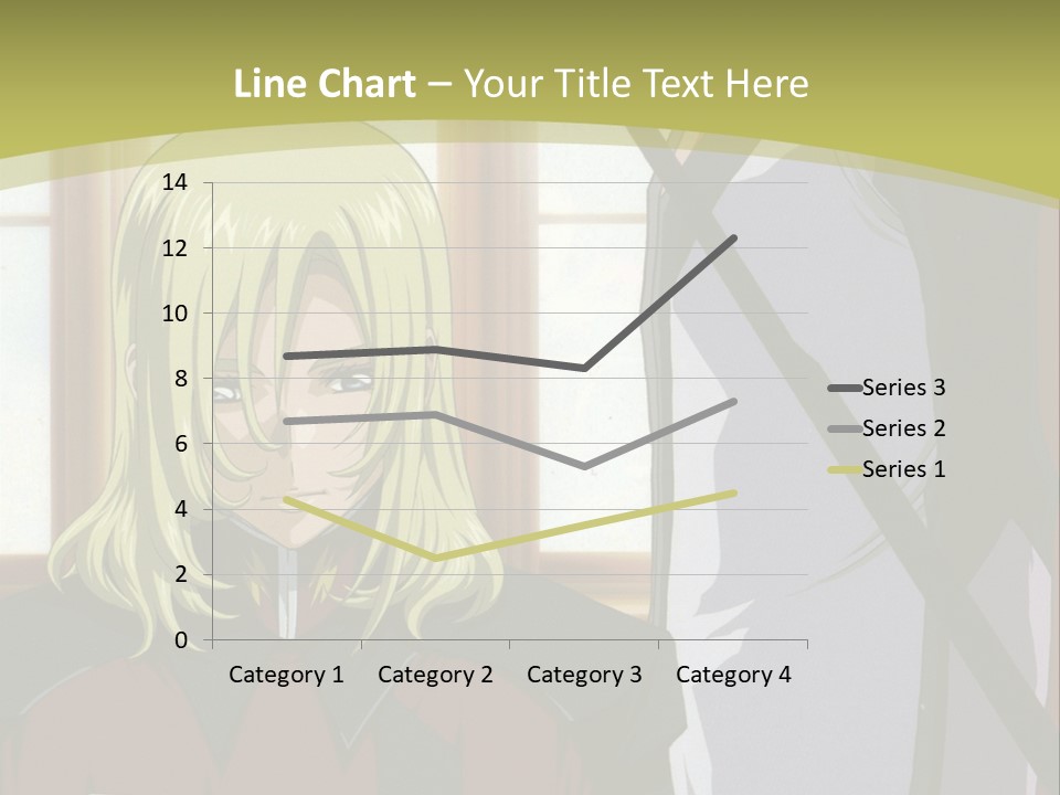 A Couple Of Anime Characters Standing Next To Each Other PowerPoint Template